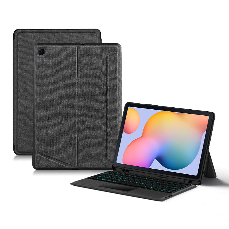 For Samsung Galaxy Tab S6 Lite PU Leather Stand Case Cover with Removable Touchpad Backlit Keyboard For Samsung Galaxy Tab S6 Lite PU Leather Stand Case Cover with Removable Touchpad Backlit Keyboard